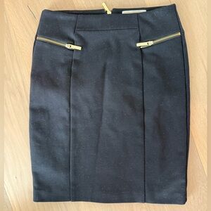 Michael Kors Black Skirt with Gold Zipper